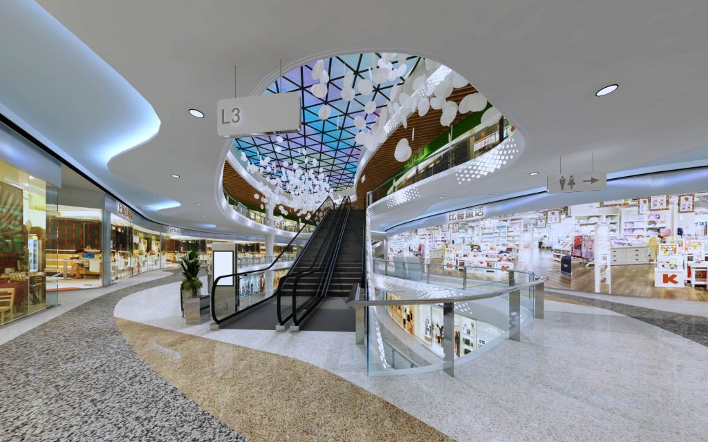 上海佘山一号购物中心商业空间装饰设计
