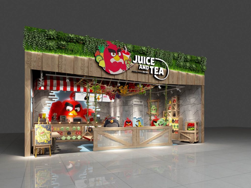 Angry Birds 愤怒的小鸟 软饮餐饮店装饰设计