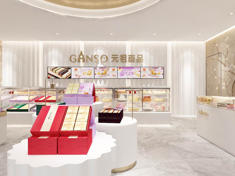 GANSO 元祖-标准店烘焙店装饰设计