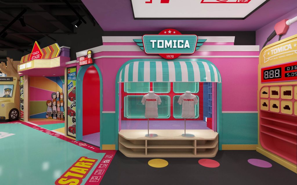 TOMICA 卡通尼多美卡小镇 -游乐园装饰设计