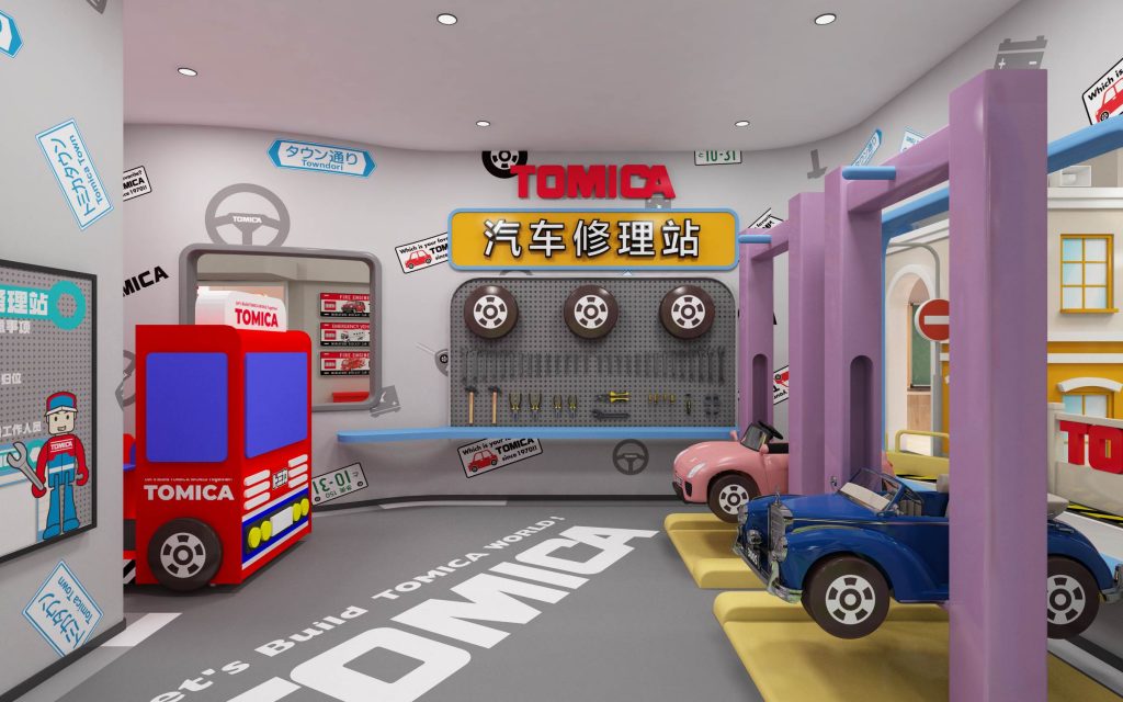 TOMICA 卡通尼多美卡小镇 -游乐园装饰设计